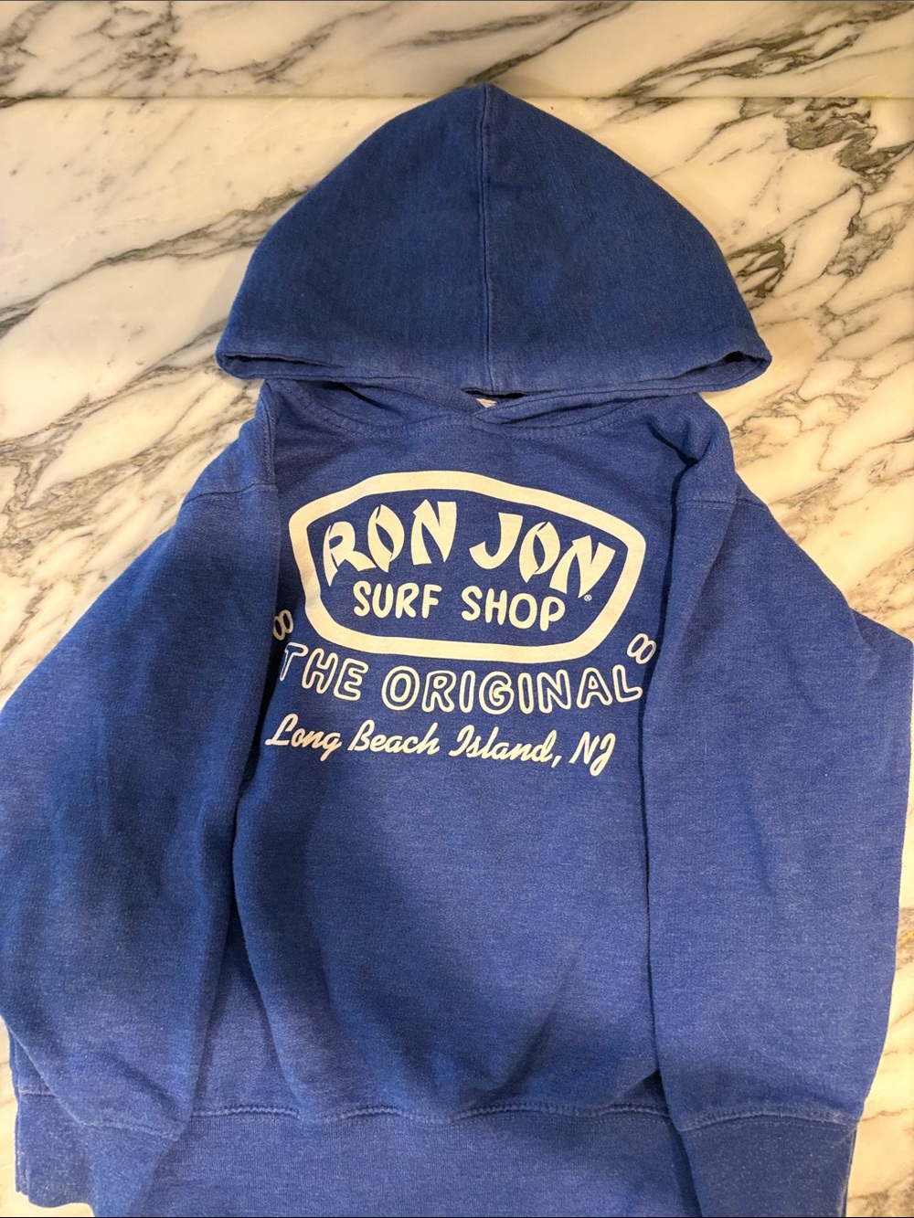 Ron Jon Kids Blue Hooded Sweatshirt with Surf Shop Logo